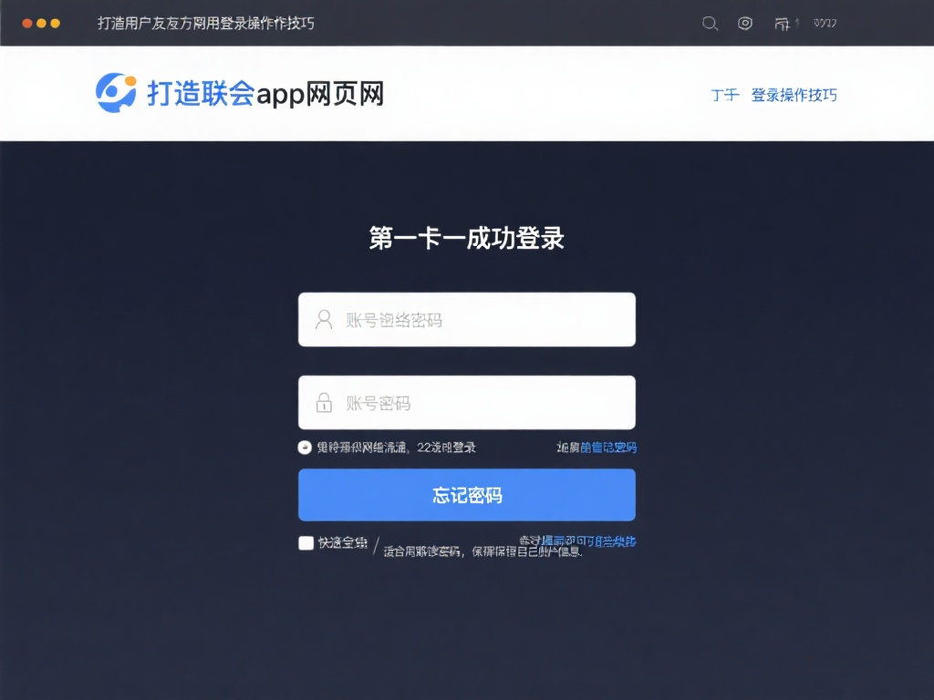 打造用户友好的登录操作技巧
第一步当然是成功登录