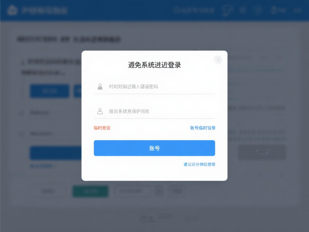 避免系统频繁登录：短时间内频繁输入错误密码有可能触